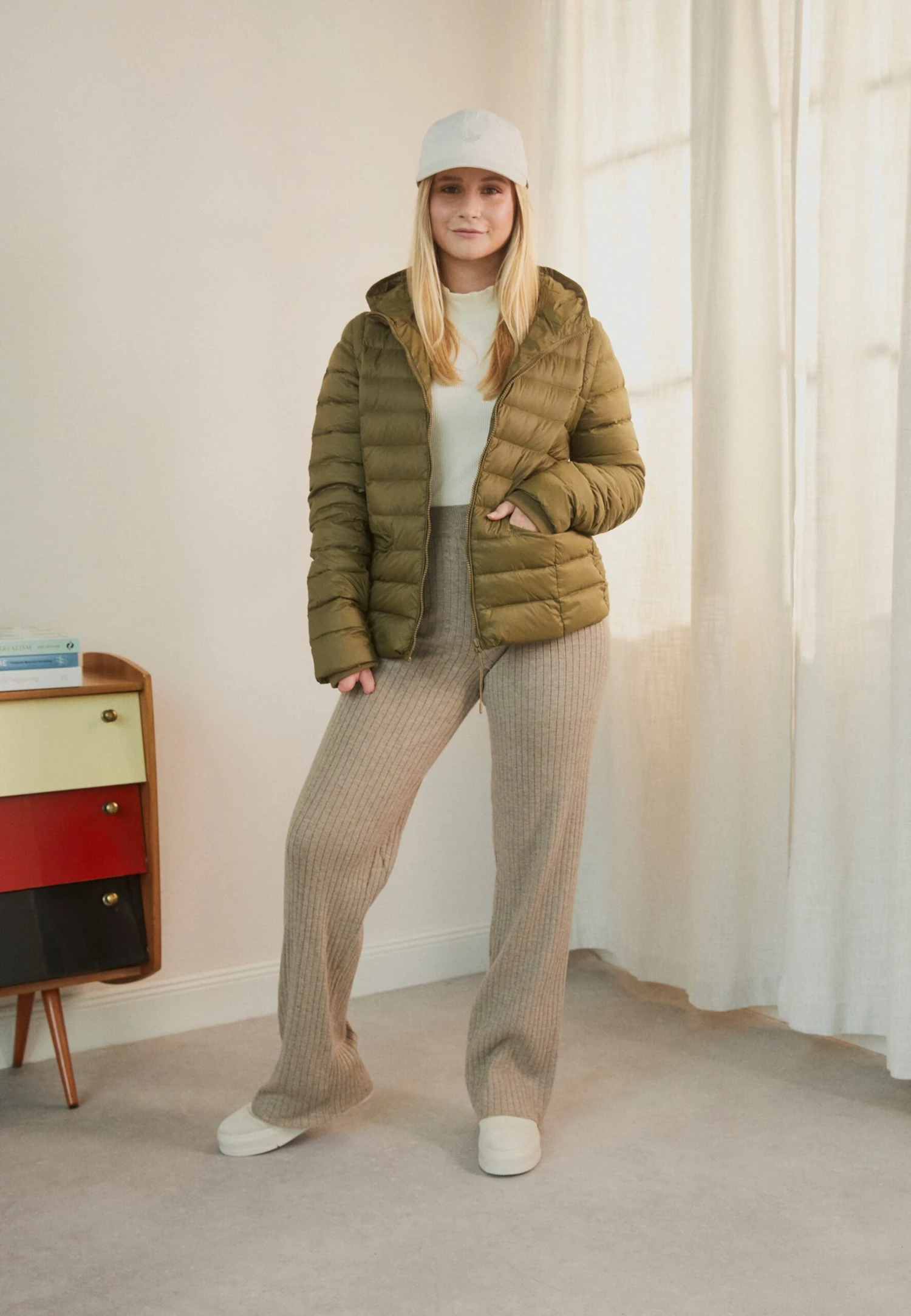 Even&Odd Dunjakke - Khaki 4 Even&Odd Dunjakke - Khaki - Bilde 2