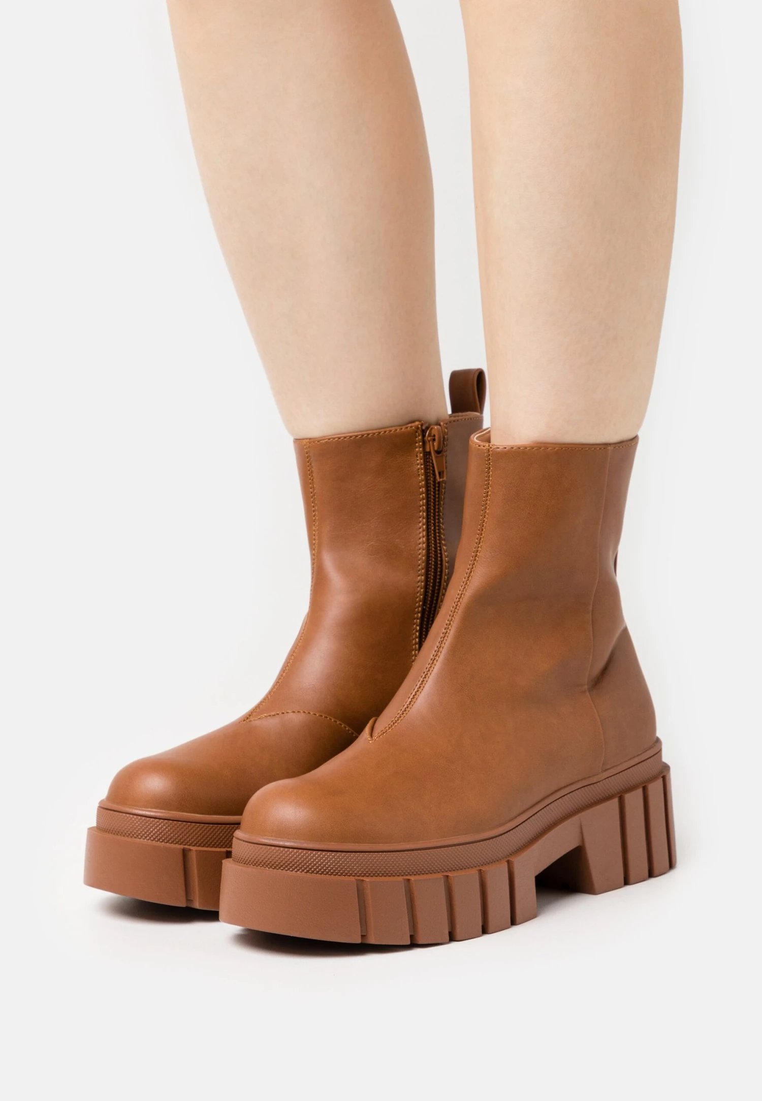 Even&Odd Platåstøvletter - Cognac 3 Even&Odd Platåstøvletter - Cognac