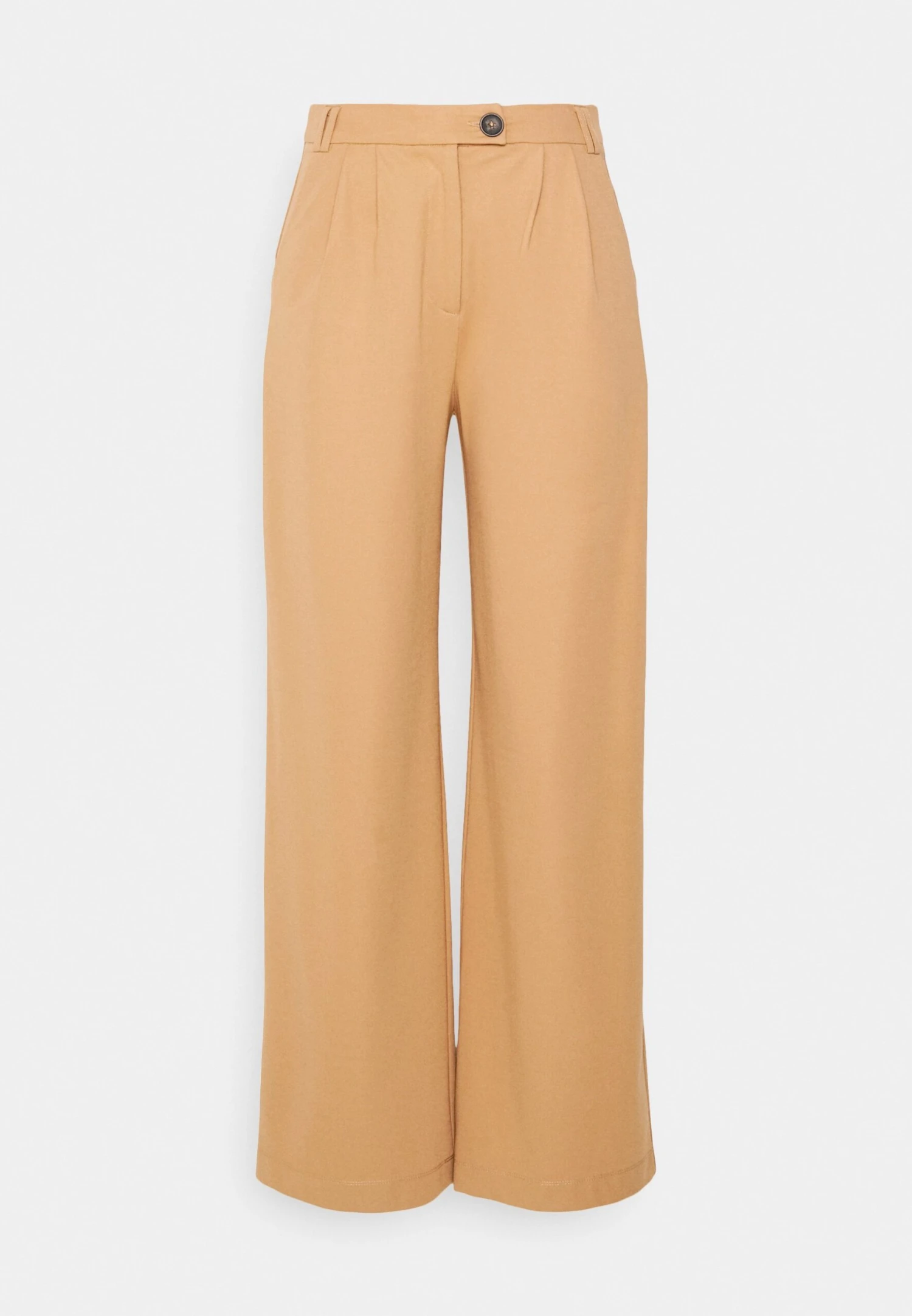 Petite Business Casual Wide Legs With Front Pleats- Bukse - Beige 7 Petite Business Casual Wide Legs With Front Pleats- Bukse - Beige - Bilde 5