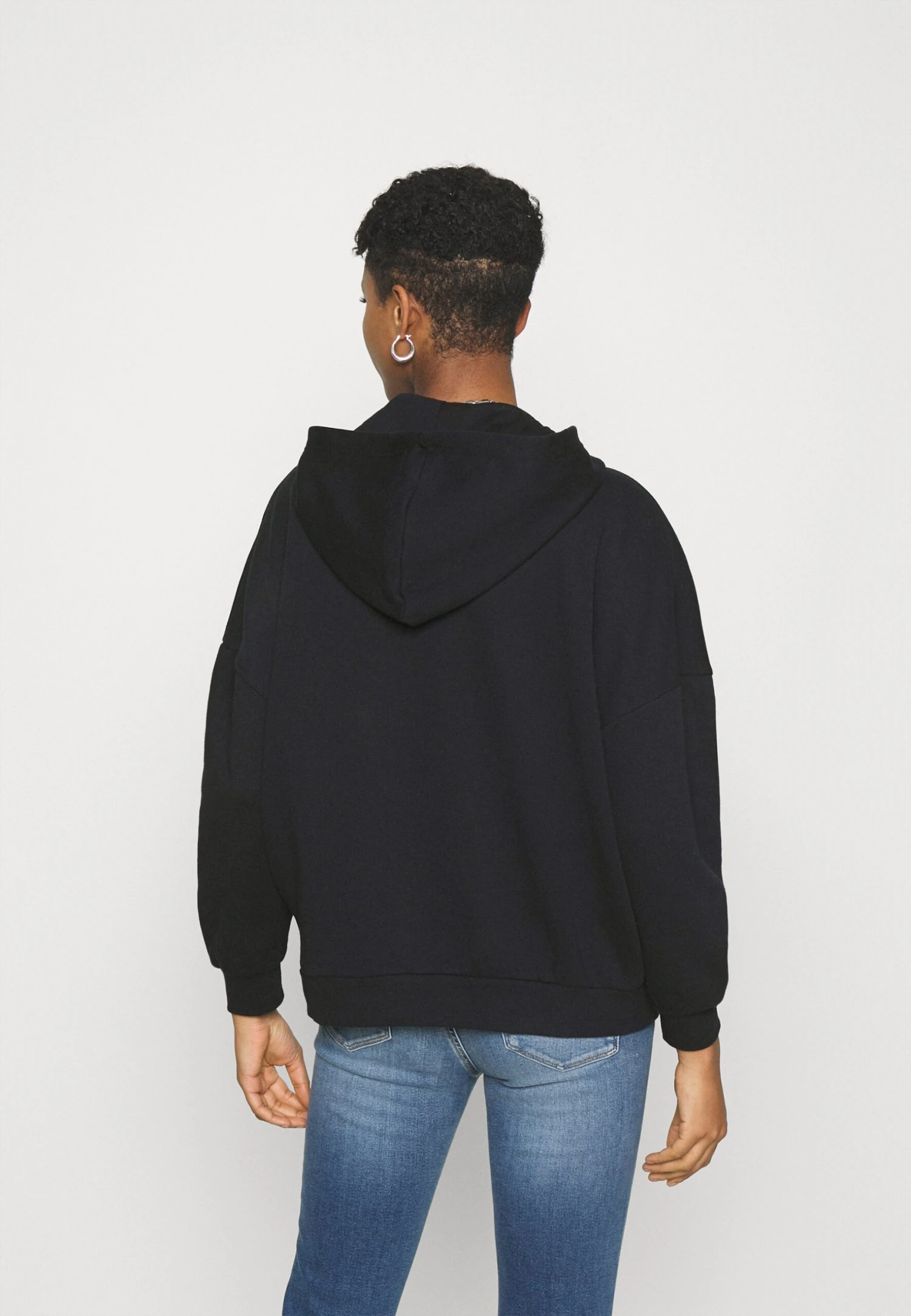 Even&Odd Hoodie Long Without Drawcord And Pocket - Hoodie - Black 5 Even&Odd Hoodie Long Without Drawcord And Pocket - Hoodie - Black - Bilde 3