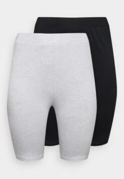 2 Pack- Shorts - Black/Mottled Light Grey 12 2 Pack- Shorts - Black/Mottled Light Grey -Fab Five Mote Butikk 08413f466fc7441db48280bc389d35bf