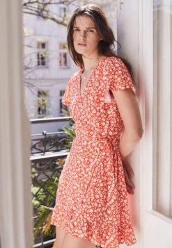 Even&Odd Kjole - Red/White