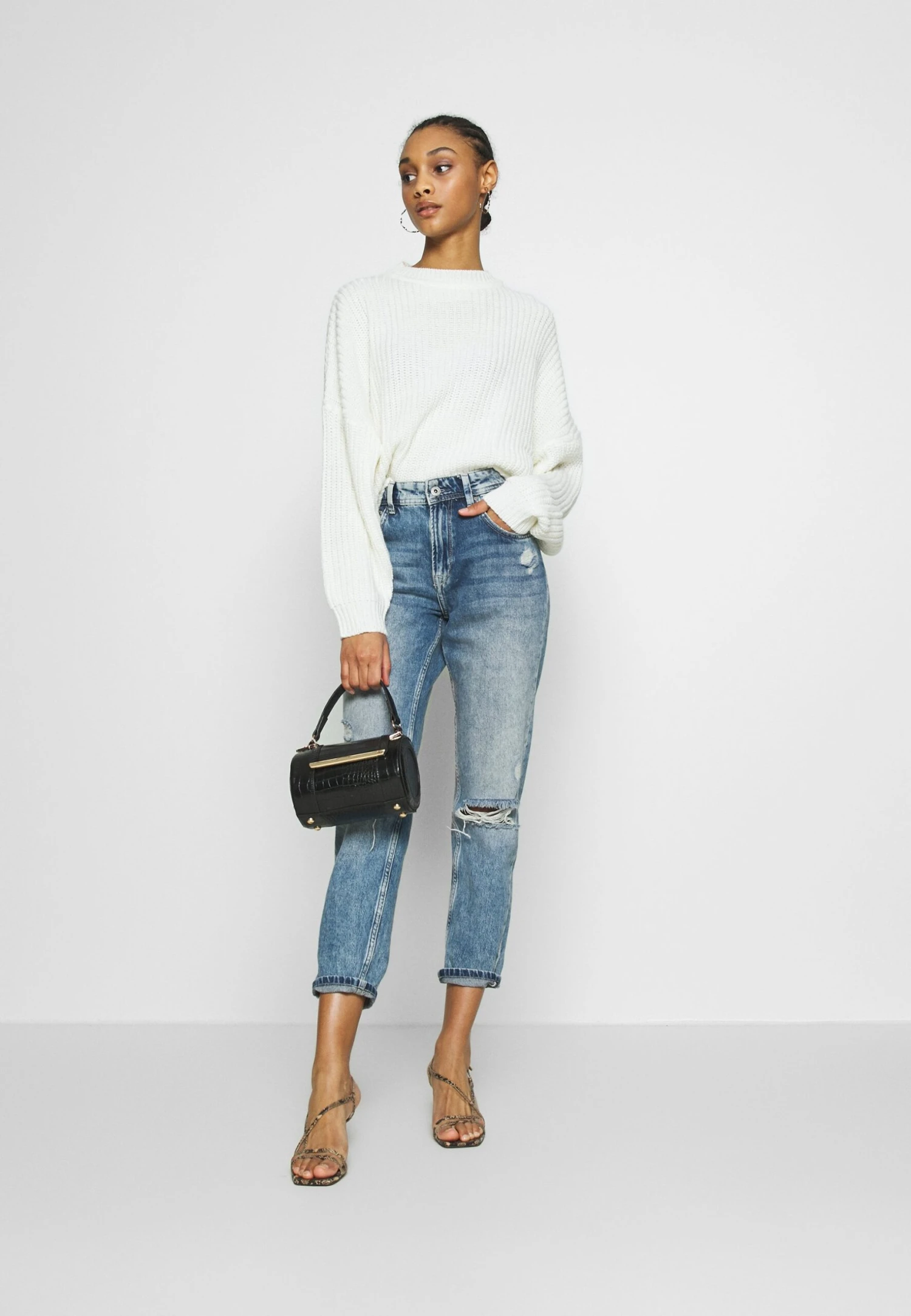 Even&Odd Strikkegenser - White 4 Even&Odd Strikkegenser - White - Bilde 2