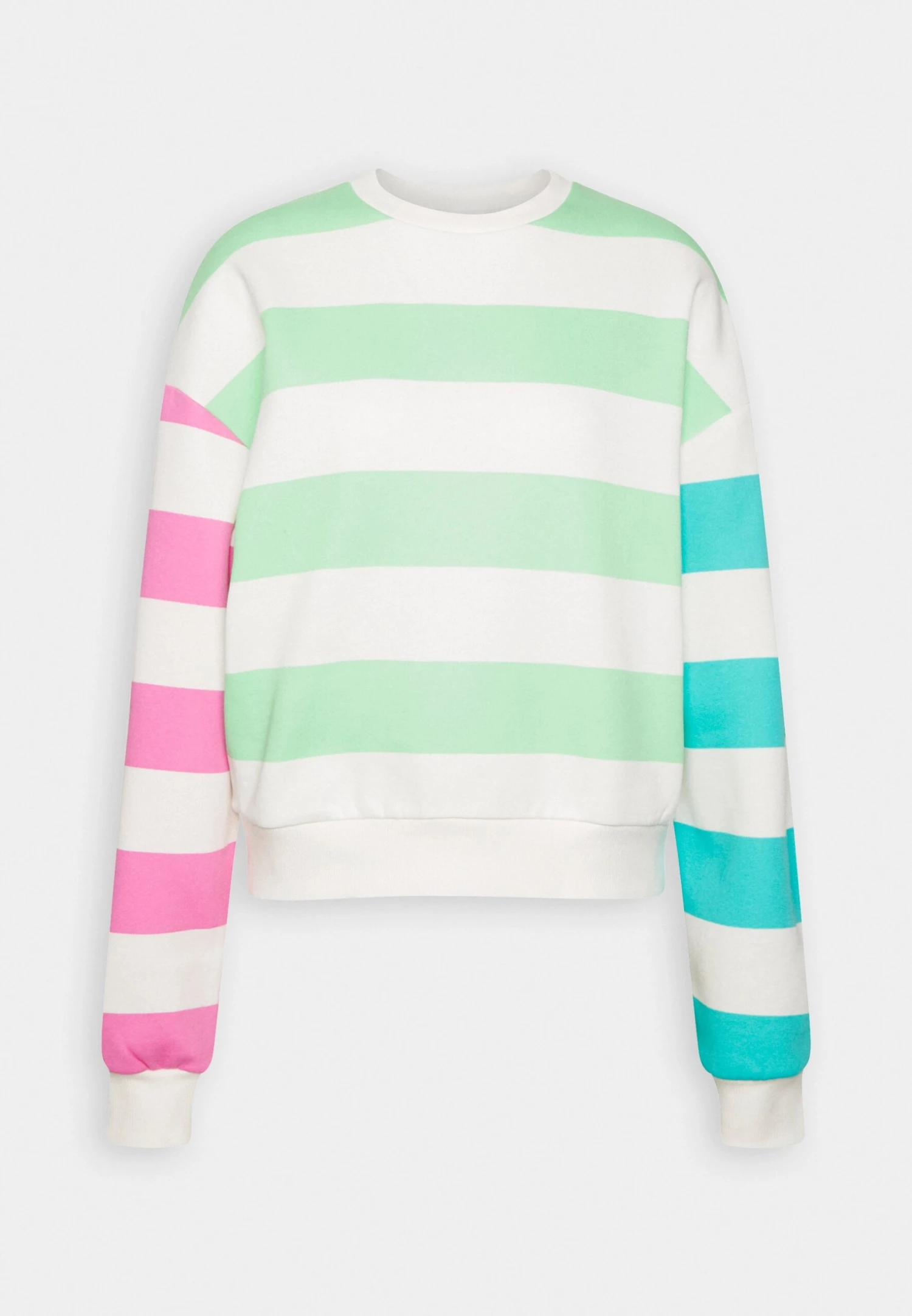Even&Odd Sweatshirt - Light Green/Light Blue/White 3 Even&Odd Sweatshirt - Light Green/Light Blue/White