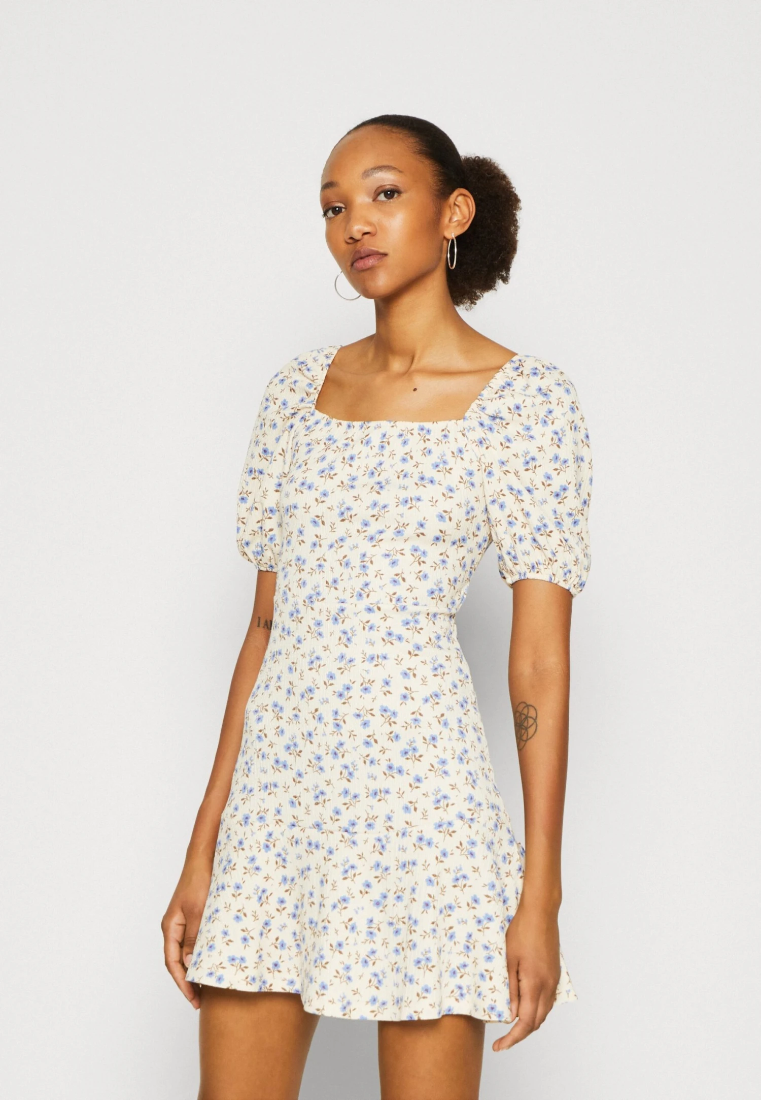 Even&Odd Kjole - Beige/Blue/Multi-Coloured 5 Even&Odd Kjole - Beige/Blue/Multi-Coloured - Bilde 3