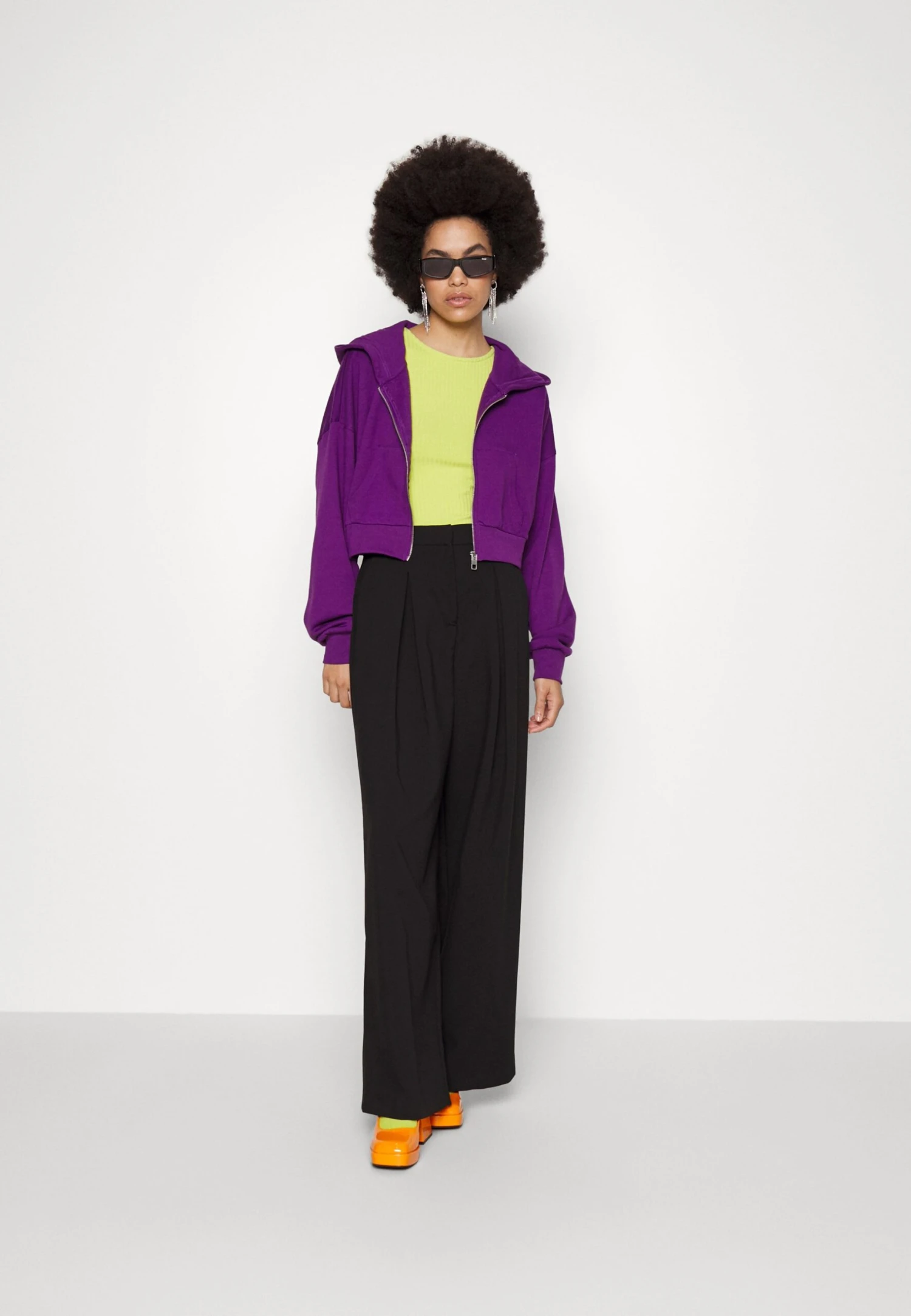 Even&Odd Sweatjakke - Dark Purple 4 Even&Odd Sweatjakke - Dark Purple - Bilde 2