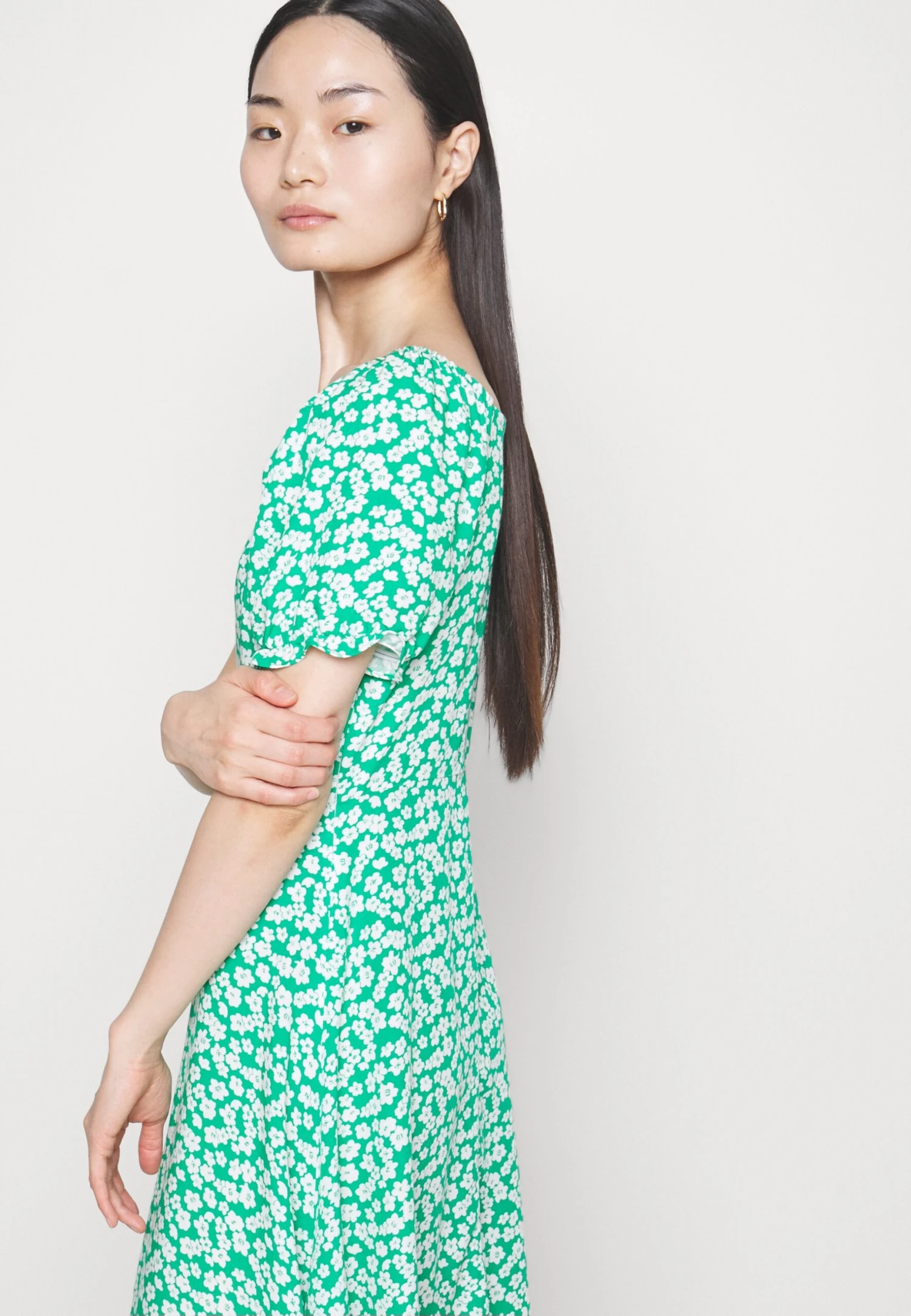 Skjortekjole - Green/White 6 Skjortekjole - Green/White - Bilde 4