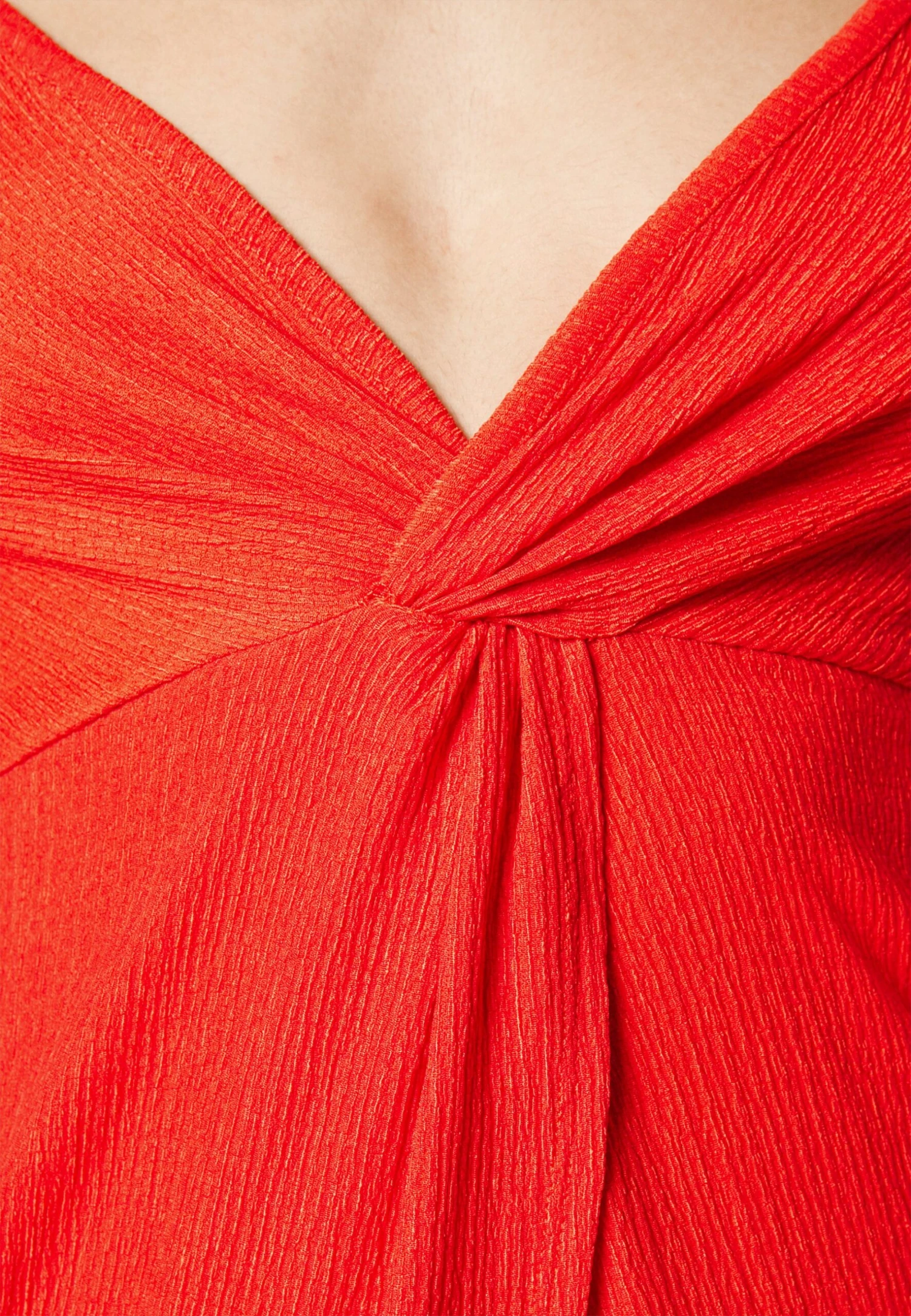 Even&Odd Eo-Ss23-C144-Sj / Strappy V Neck Knot Front Waist Midi Dress / 302 - Red - Kjole - Red 10 Even&Odd Eo-Ss23-C144-Sj / Strappy V Neck Knot Front Waist Midi Dress / 302 - Red - Kjole - Red - Bilde 8