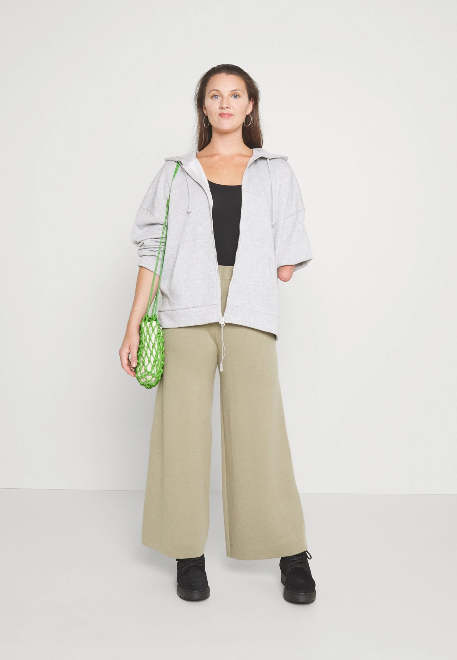 Even&Odd Sweatjakke - Mottled Grey 7 Even&Odd Sweatjakke - Mottled Grey - Bilde 5