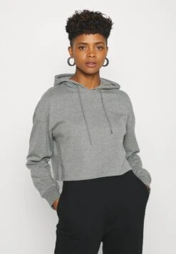 Fab Five Mote Butikk 3 Even&Odd Basic - Cropped Oversized Hoodie - Hoodie - Mottled Grey