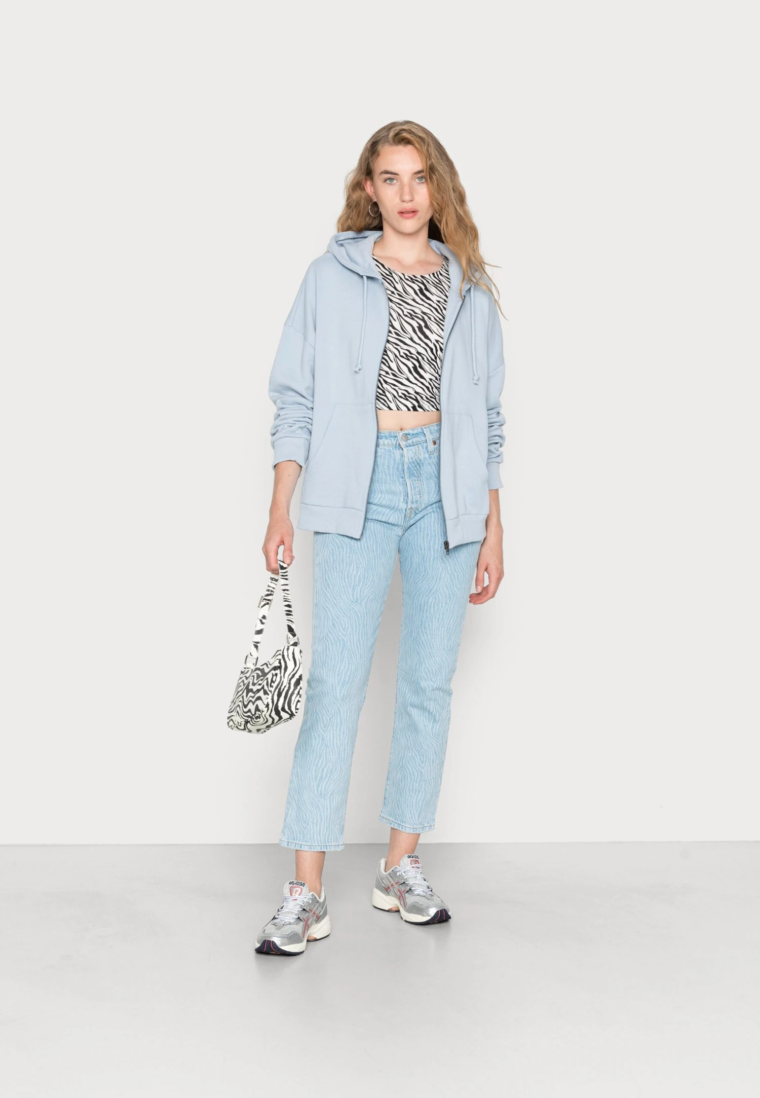 Even&Odd Sweatjakke - Light Blue 4 Even&Odd Sweatjakke - Light Blue - Bilde 2