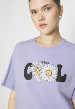 Even&Odd T-Shirts Med Print - Purple -Fab Five Mote Butikk 361bf6b315cf4bacb623f31b80e0d306