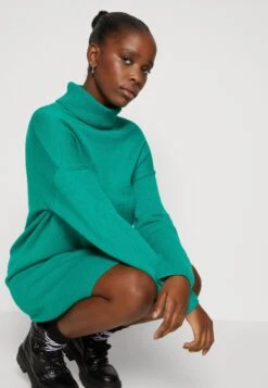 Even&Odd Rollkragen Mini Basic Strickkleid - Strikket Kjole - Green -Fab Five Mote Butikk 37cbad8bb19740df9ce2fd3dca8fbe23
