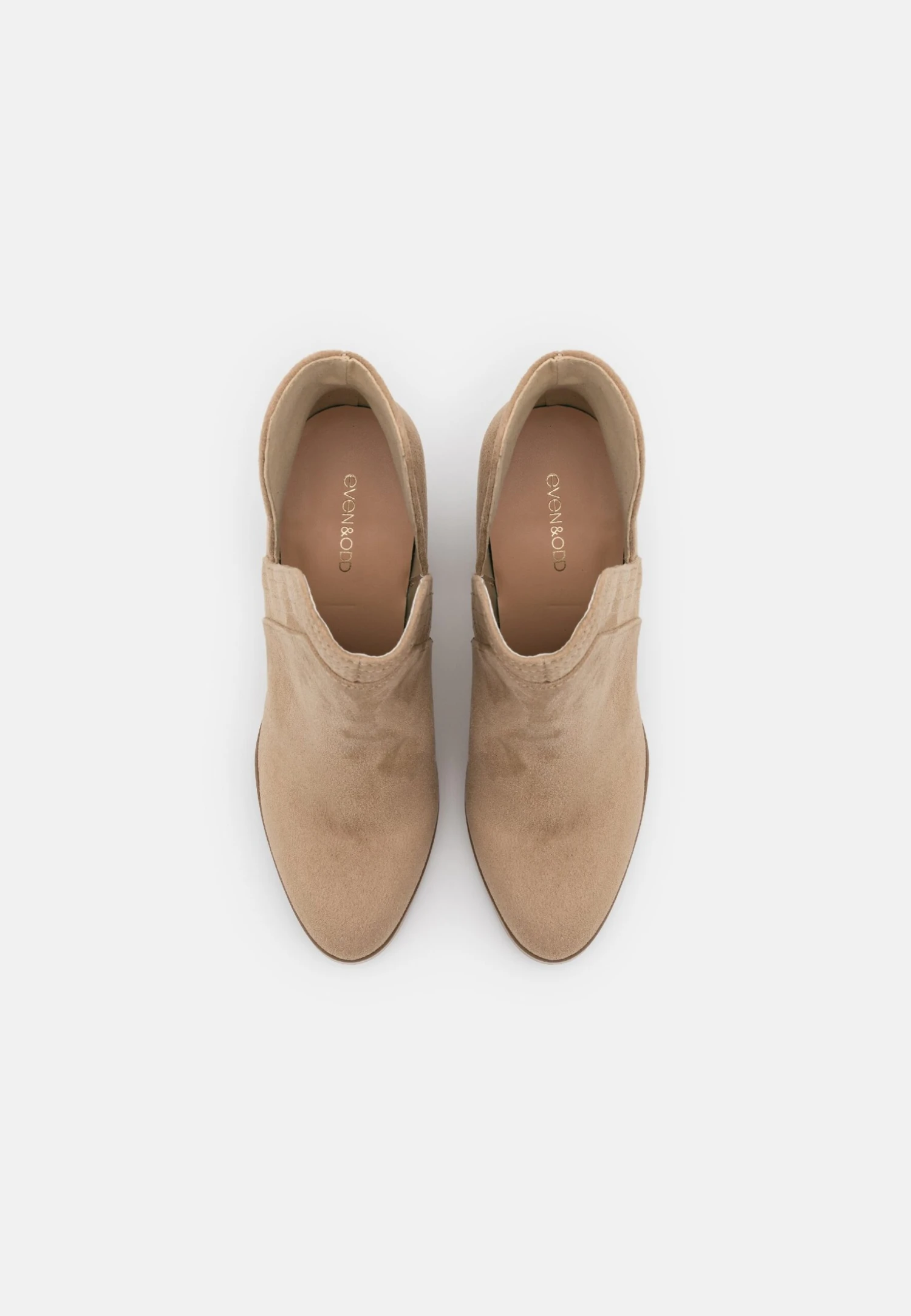 Ankelboots Med Høye Hæler - Beige 8 Ankelboots Med Høye Hæler - Beige - Bilde 6