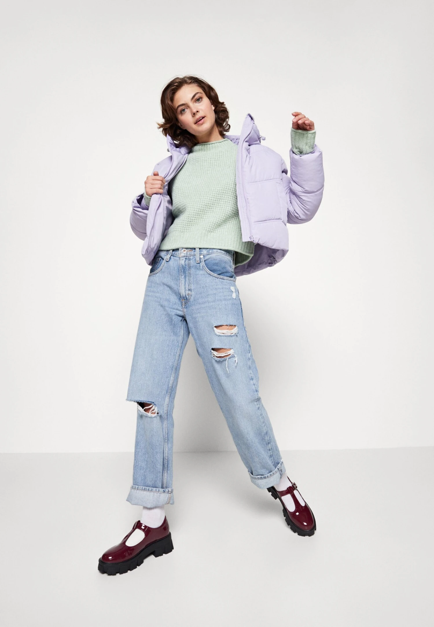 Even&Odd Moss Stitch Jumper - Strikkegenser - Light Green 4 Even&Odd Moss Stitch Jumper - Strikkegenser - Light Green - Bilde 2