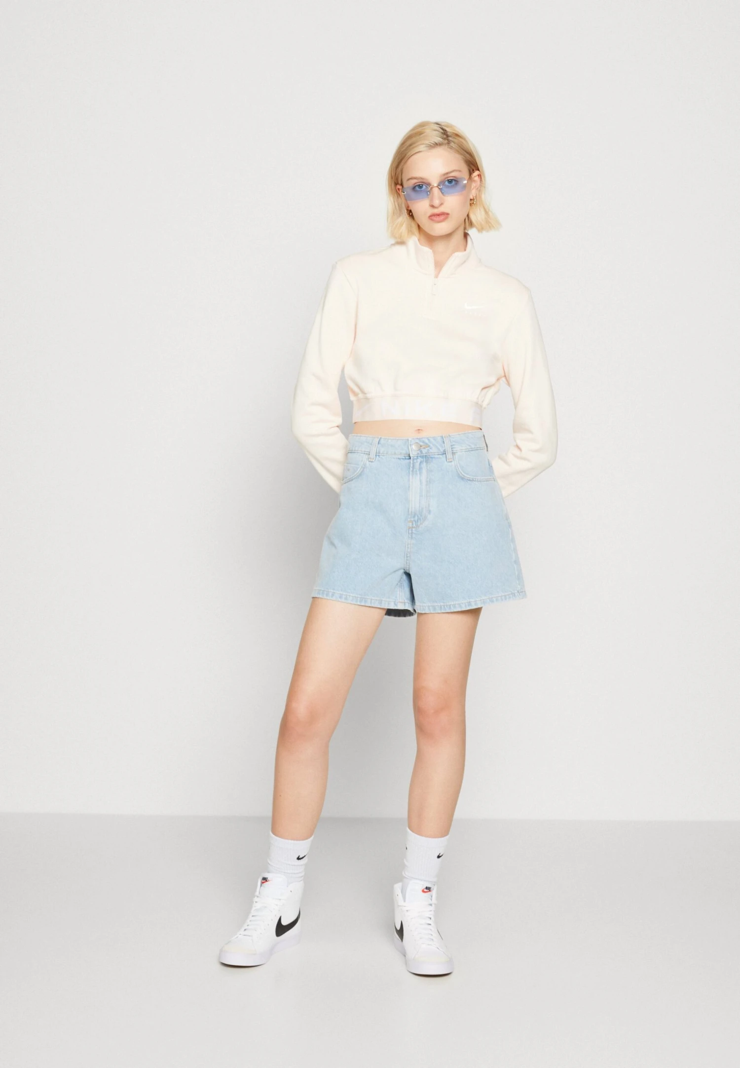 Even&Odd Jeansshorts - Light Blue Denim 4 Even&Odd Jeansshorts - Light Blue Denim - Bilde 2