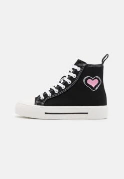 Even&Odd Love - Høye Joggesko - Black/Pink -Fab Five Mote Butikk 46887649274e4662a4e4303c5c11e875