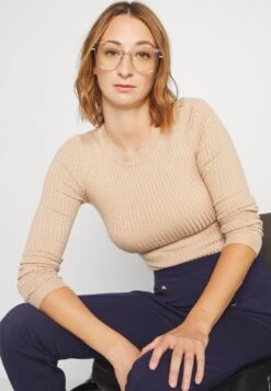 Even&Odd Strikkegenser - Sand -Fab Five Mote Butikk 4f0fca19c58d4120b0732a893364a699