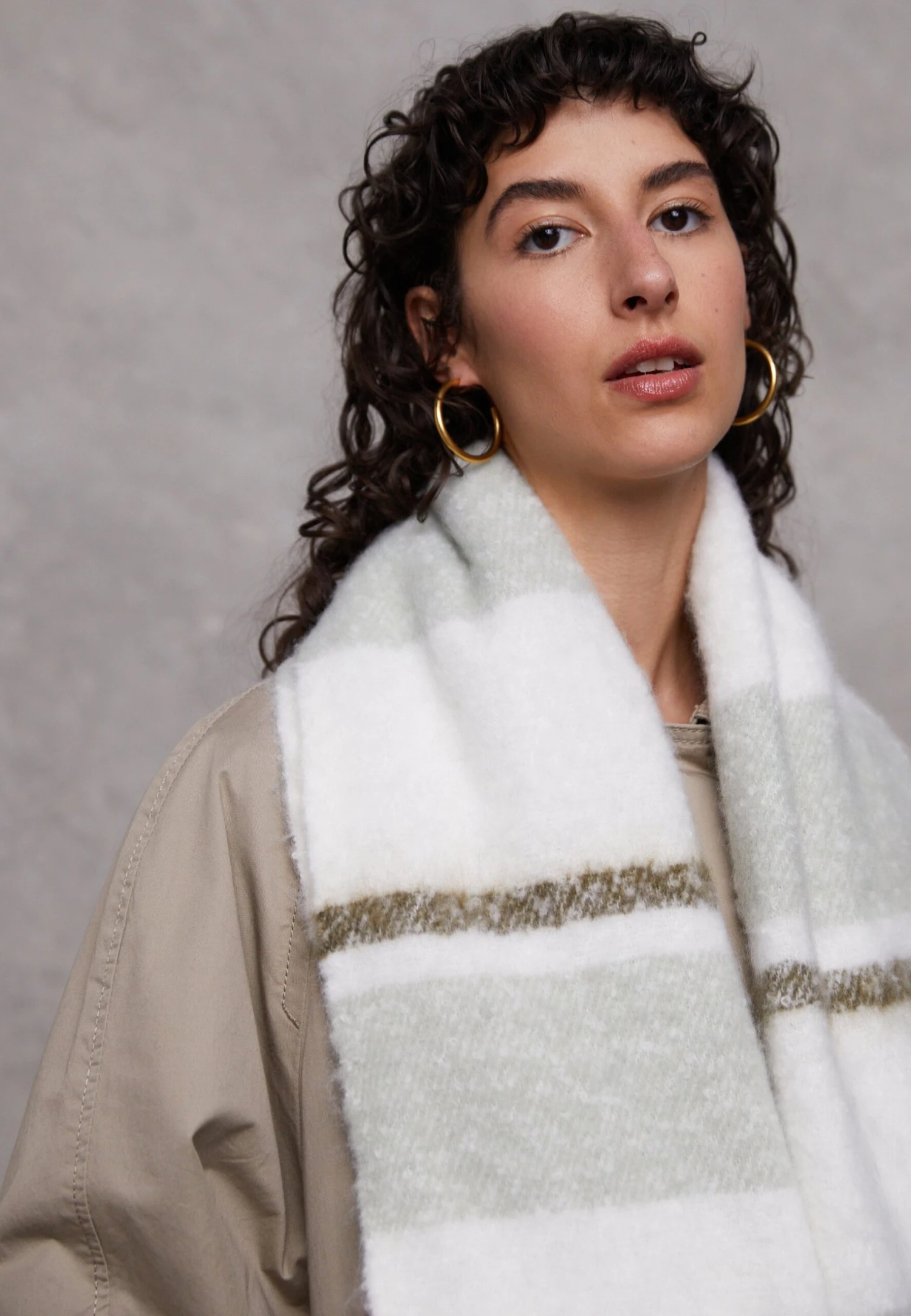 Even&Odd Sjal - Green/White 6 Even&Odd Sjal - Green/White - Bilde 4