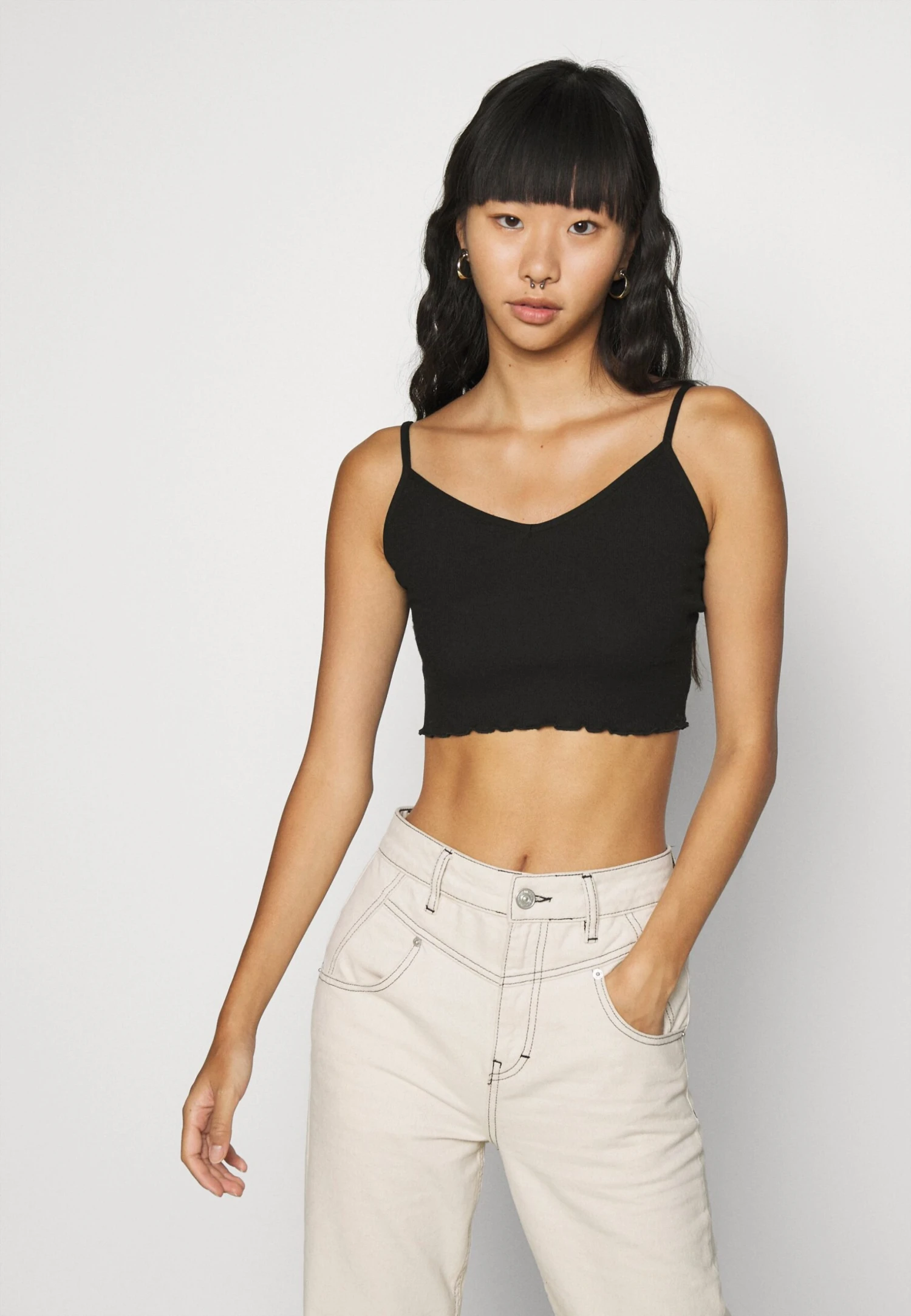 Even&Odd 2 Pack - Topper - Black/Light Grey 4 Even&Odd 2 Pack - Topper - Black/Light Grey - Bilde 2