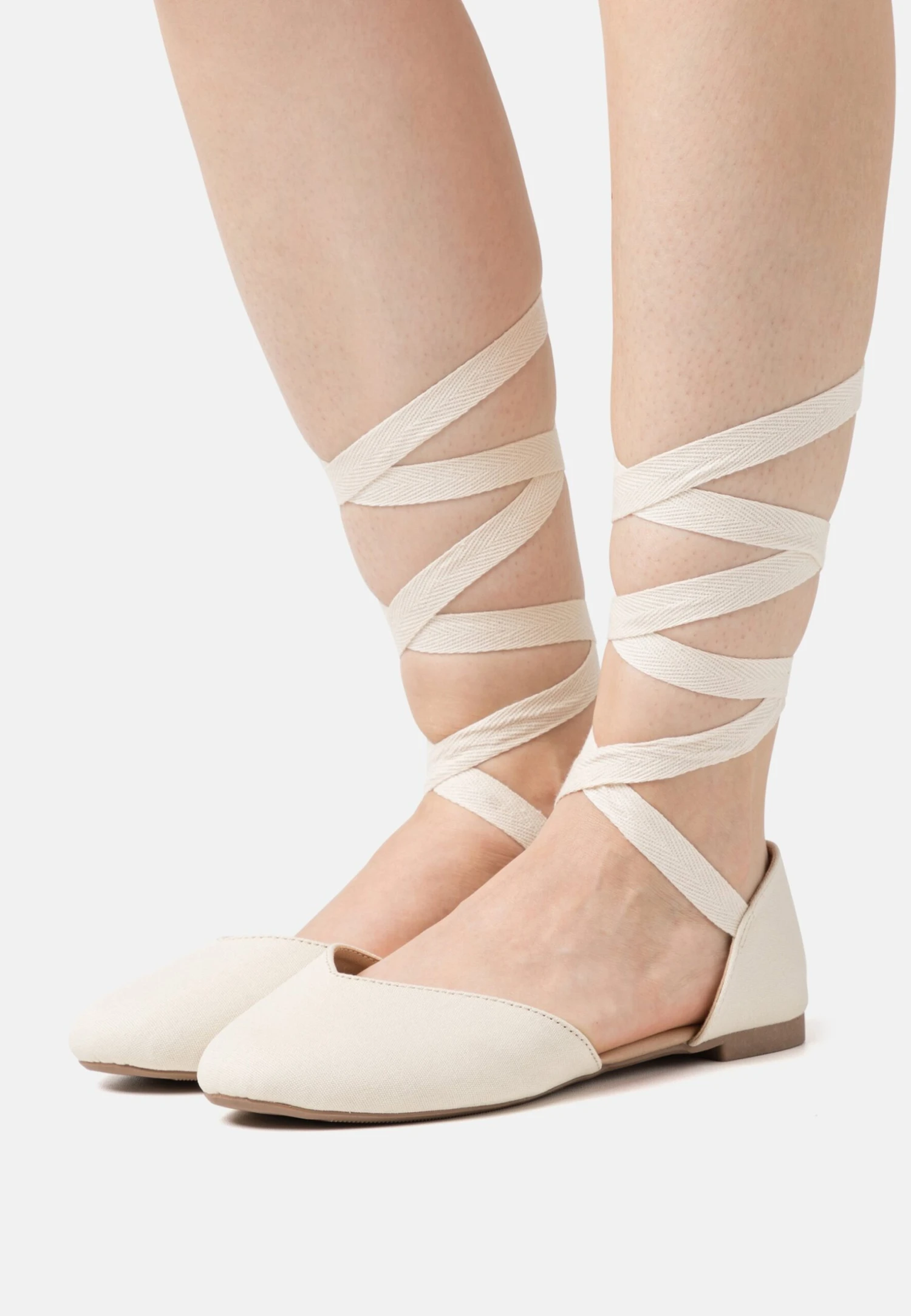 Even&Odd Ballerina Med Reim - Beige 3 Even&Odd Ballerina Med Reim - Beige