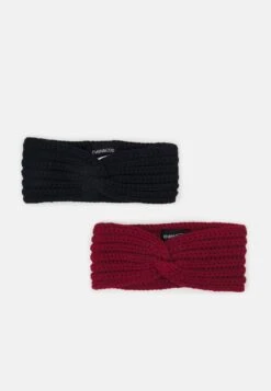 Even&Odd 2 Pack - Ørevarmere - Black/Red