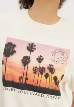 Even&Odd T-Shirts Med Print - Off-White -Fab Five Mote Butikk 6334c679c5b2459796c7dc876119ce86