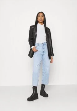 Even&Odd Cropped Turtle Neck 2 Pack - Strikkegenser - Black/ White