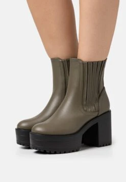 Platåstøvletter - Haki