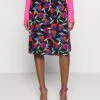 Even&Odd Midi Skirt With Shell Fabric - A-Line Skjørt - Multicoloured -Fab Five Mote Butikk 6de184edb2ed44f1bb120469e6c08125