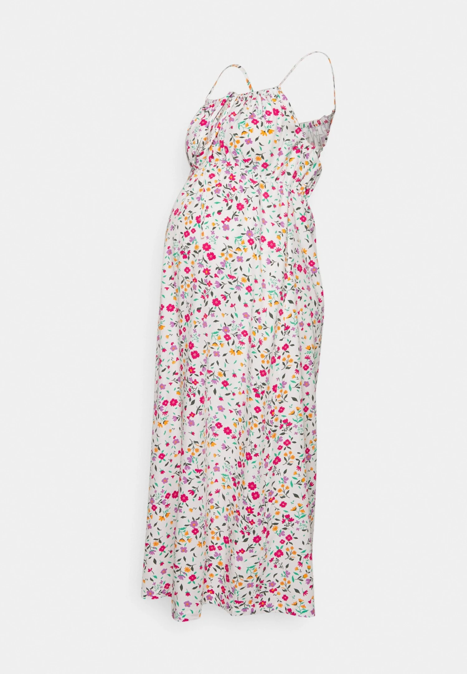 Woven_Mama_Midi Summer Dress- Jerseykjole - White/Yellow 8 Woven_Mama_Midi Summer Dress- Jerseykjole - White/Yellow - Bilde 6