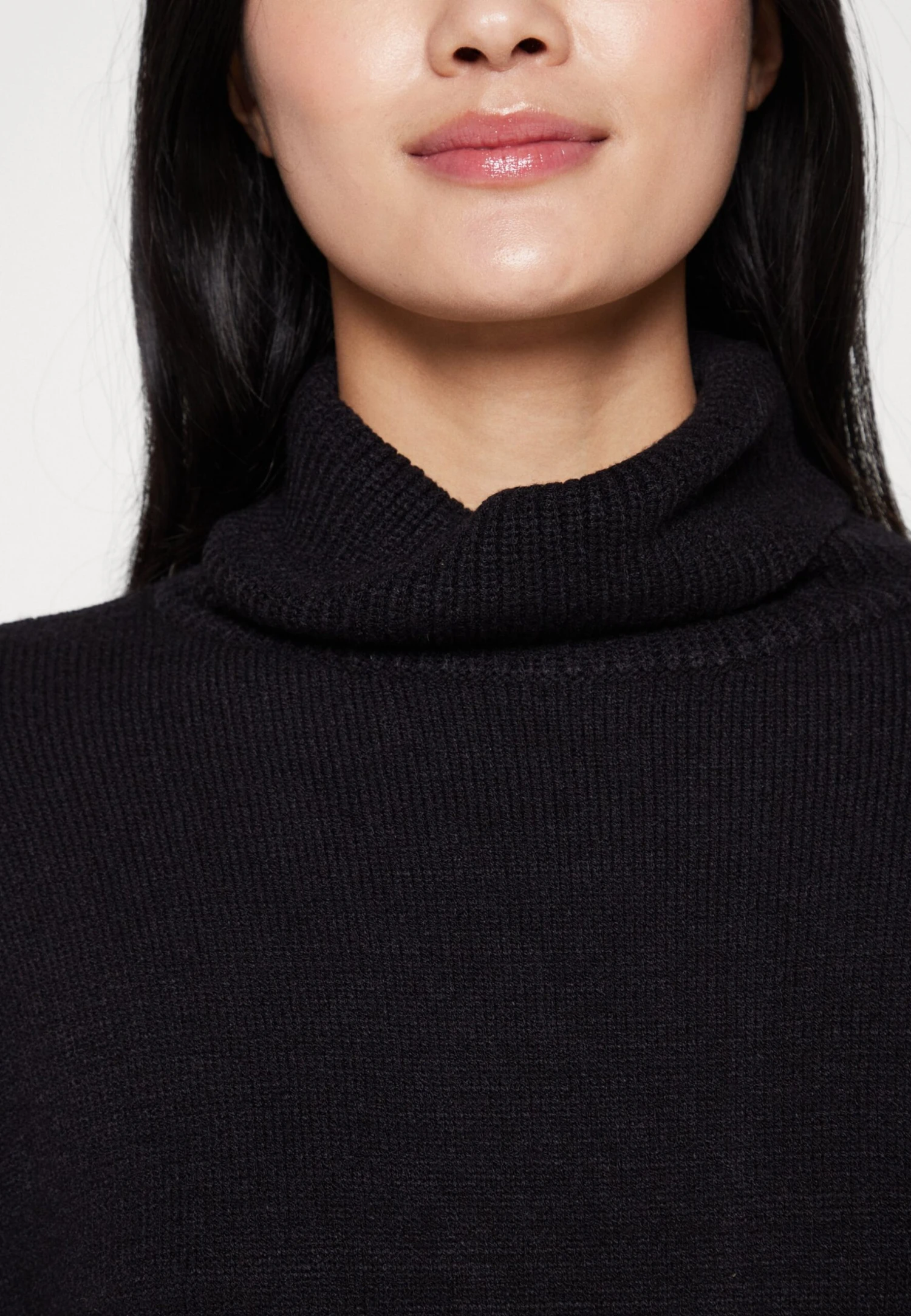 Even&Odd Rollkragen Mini Basic Strickkleid - Strikket Kjole - Black 8 Even&Odd Rollkragen Mini Basic Strickkleid - Strikket Kjole - Black - Bilde 6