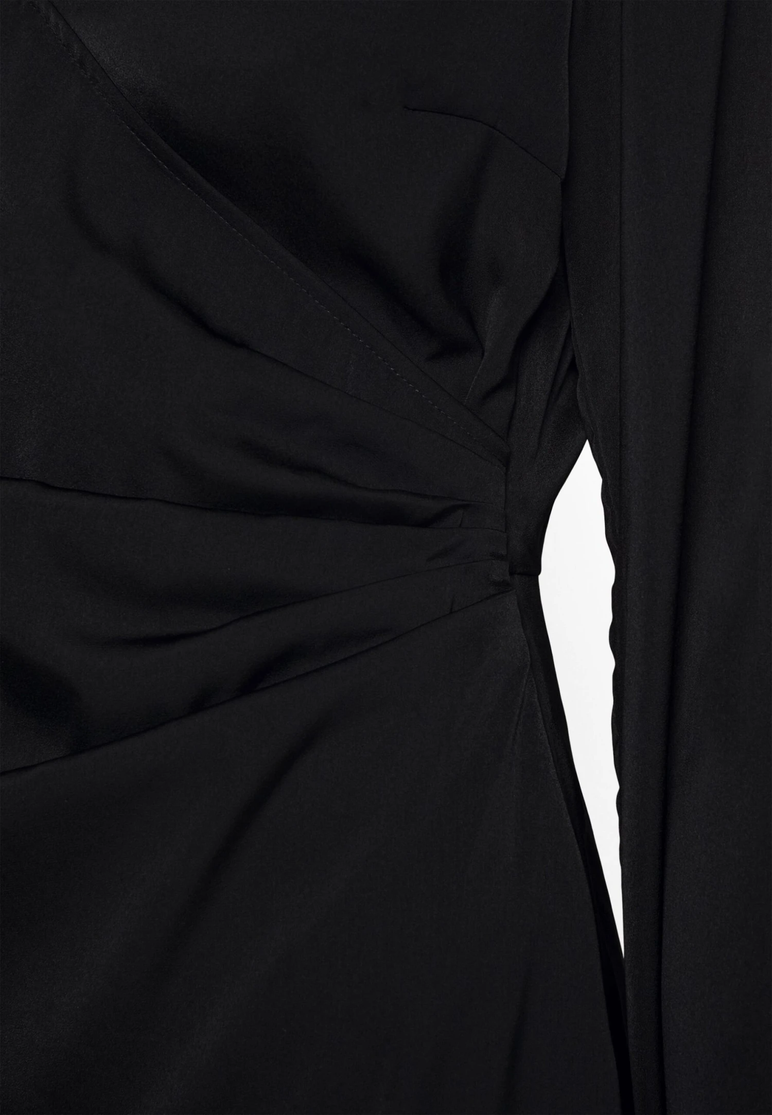 Even&Odd Woven Drape Mini Dress- Cocktailkjole - Black 8 Even&Odd Woven Drape Mini Dress- Cocktailkjole - Black - Bilde 6