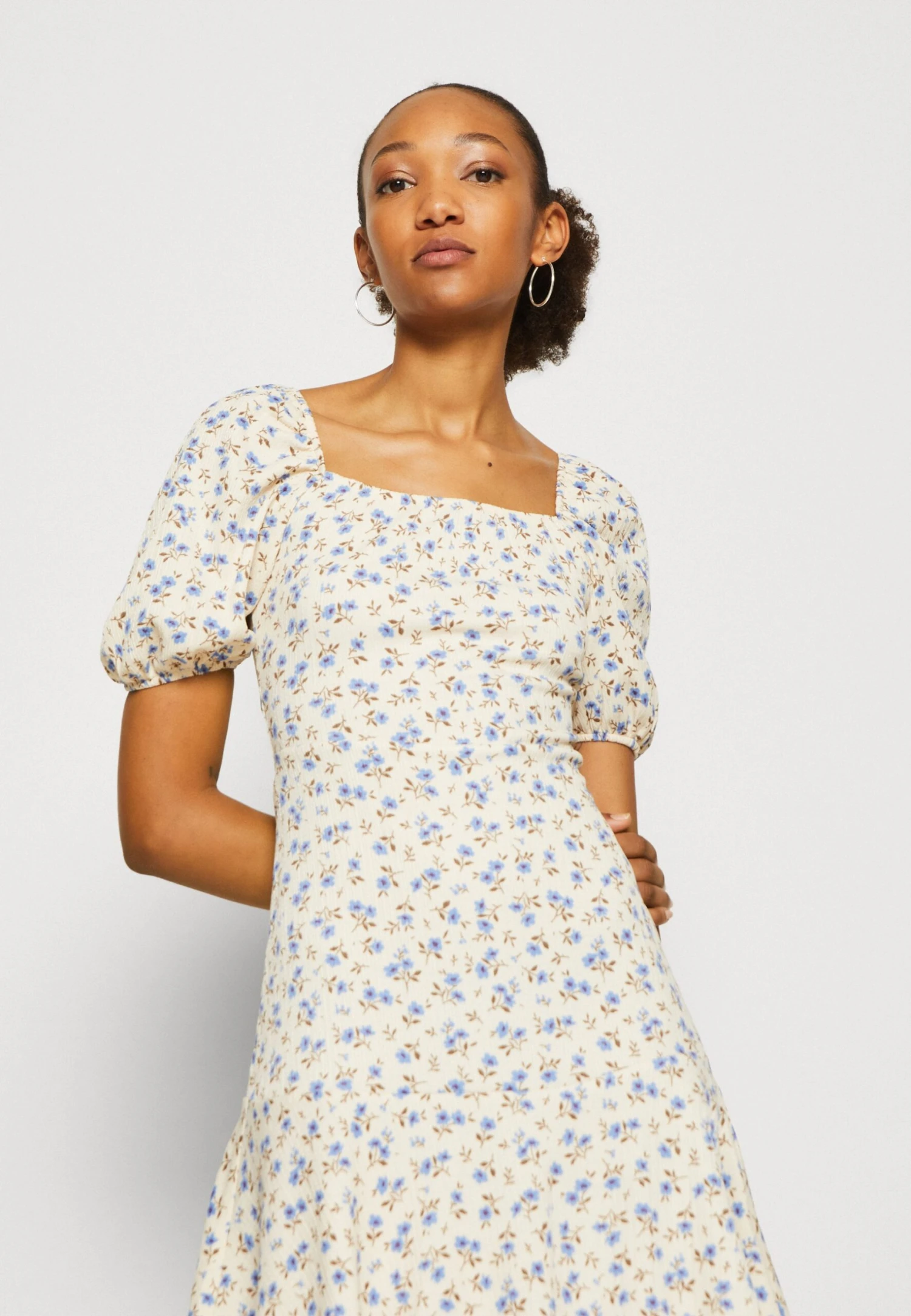 Even&Odd Kjole - Beige/Blue/Multi-Coloured 8 Even&Odd Kjole - Beige/Blue/Multi-Coloured - Bilde 6