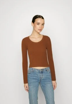Even&Odd Flared Sleeve - Strikkegenser - Brown