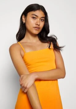 Even&Odd Strappy Mini Bodycon Dress- Jerseykjole - Orange 11 Even&Odd Strappy Mini Bodycon Dress- Jerseykjole - Orange -Fab Five Mote Butikk 80e5c89b697c436eb211f288886601c1