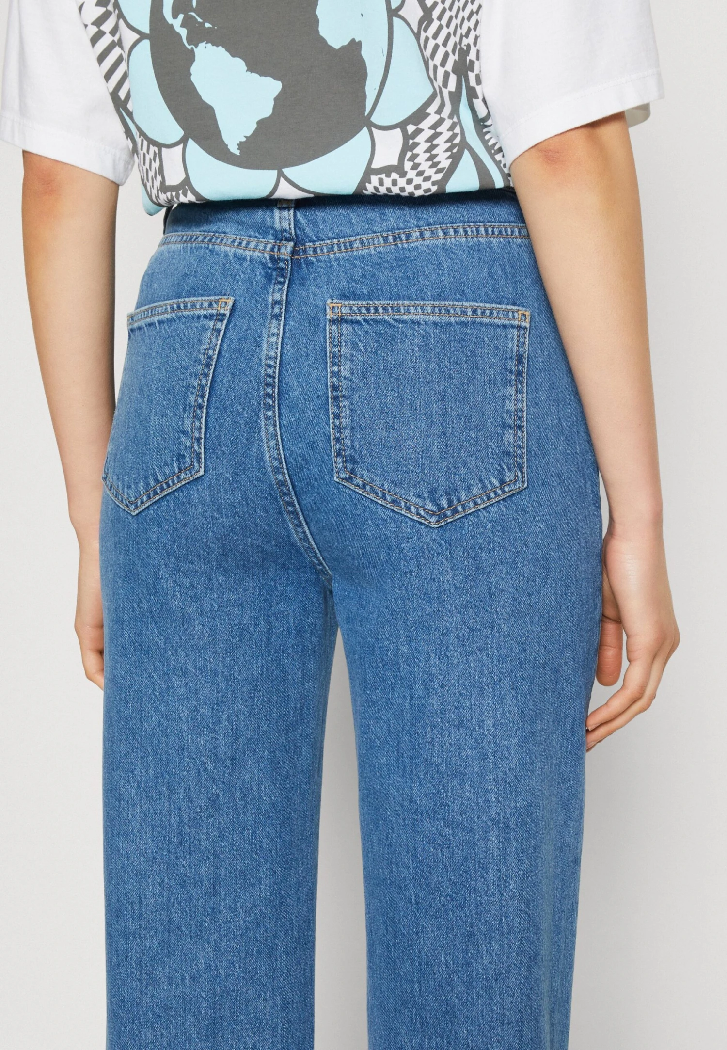 Even&Odd Jeans Straight Leg - Light Blue Denim 8 Even&Odd Jeans Straight Leg - Light Blue Denim - Bilde 6