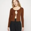 Even&Odd Cardigan - Brown 1 Even&Odd Cardigan - Brown -Fab Five Mote Butikk 825a7ad27adc488aa7d982bacc89bca9