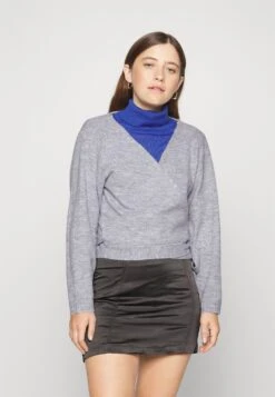 Cardigan - Mottled Light Grey