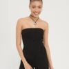 Even&Odd Bandeau Wide Leg Jumpsuit - Jumpsuit - Black -Fab Five Mote Butikk 913d547c7ef5464f8bb0238a00cf86c2