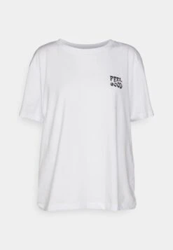 Even&Odd Clare Feel Good Chest Artwork- T-Shirts Med Print - White -Fab Five Mote Butikk 93de4ae1befe4e51a56ee7af68a03971