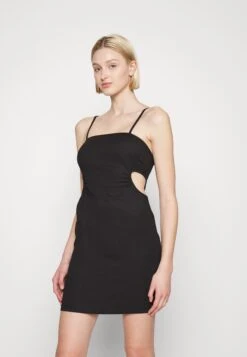 Even&Odd Strappy Open Waist Bodycon Mini Dress (Eo-Ss23-C130-Sp) / 802 - Black - Jerseykjole - Black