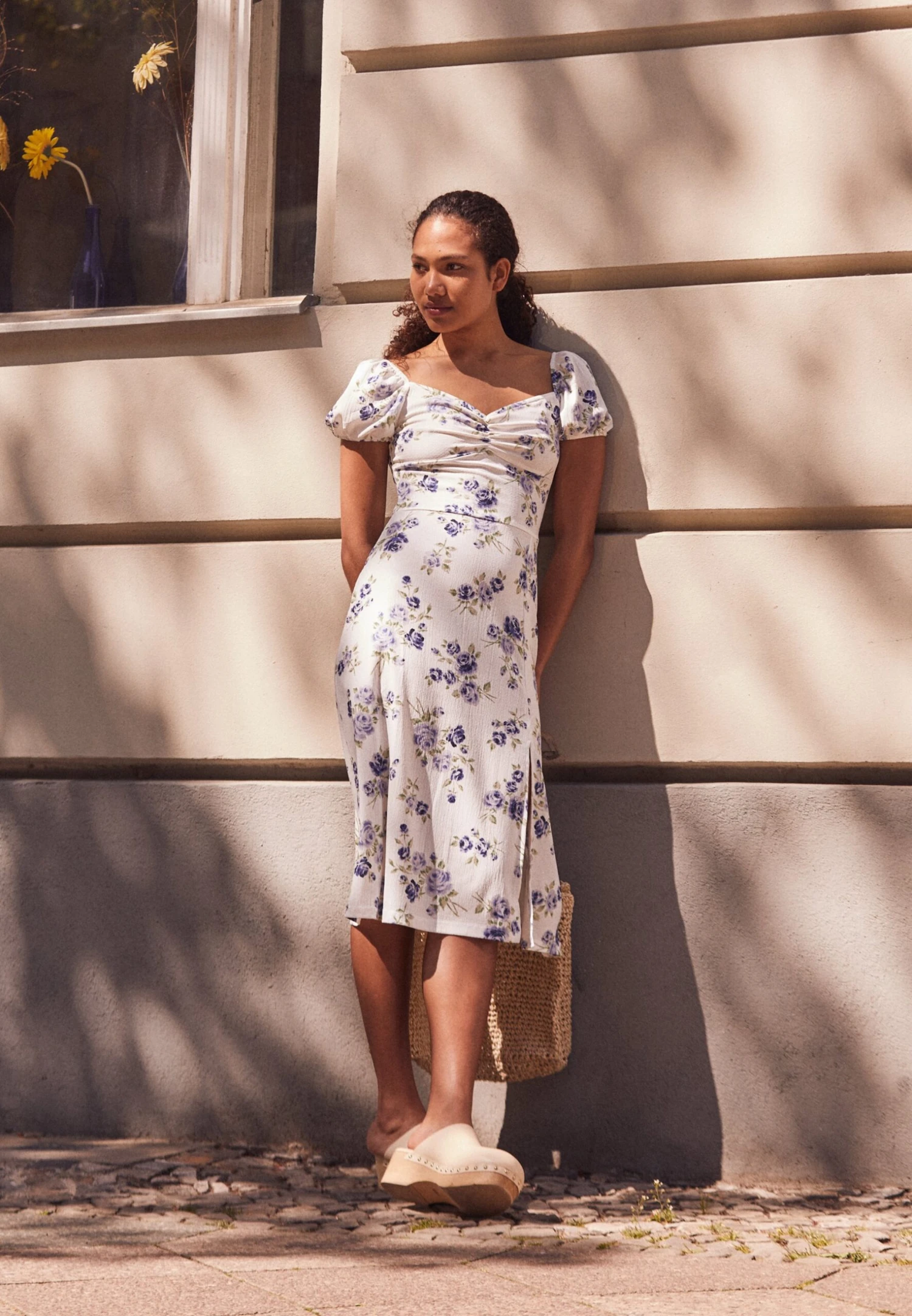 Even&Odd Kjole - Blue/Multi-Coloured 4 Even&Odd Kjole - Blue/Multi-Coloured - Bilde 2