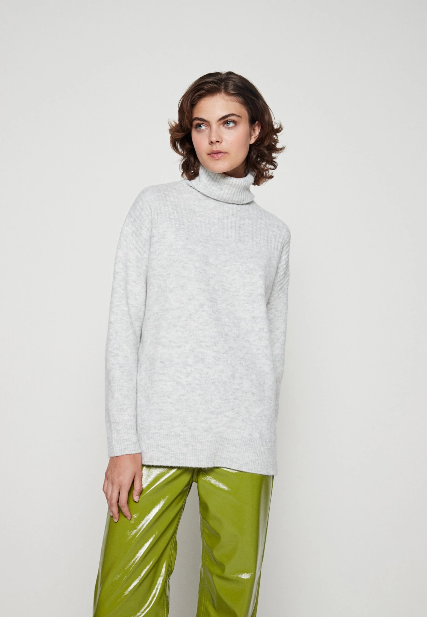 Even&Odd Strikkegenser - Mottled Light Grey 3 Even&Odd Strikkegenser - Mottled Light Grey