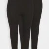 2 Pack - 7/8 Lenght Legging - Leggings - Black 2 2 Pack - 7/8 Lenght Legging - Leggings - Black -Fab Five Mote Butikk a64ab519c14c43a88dbe4f918fcdce16