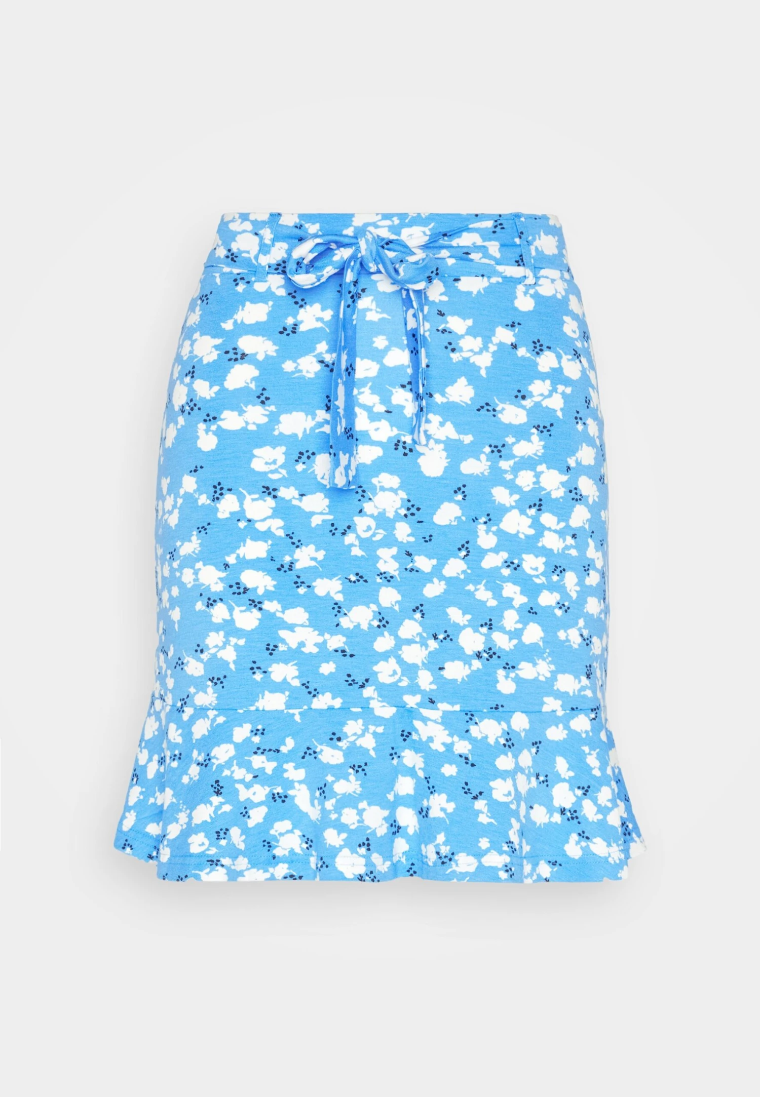 Even&Odd Mini Skirt With Volant - A-Line Skjørt - Light Blue/White 7 Even&Odd Mini Skirt With Volant - A-Line Skjørt - Light Blue/White - Bilde 5