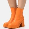 Even&Odd Ankelboots Med Høye Hæler - Orange 2 Even&Odd Ankelboots Med Høye Hæler - Orange -Fab Five Mote Butikk a9b1876f32b740d6a205aff1f9662d7e