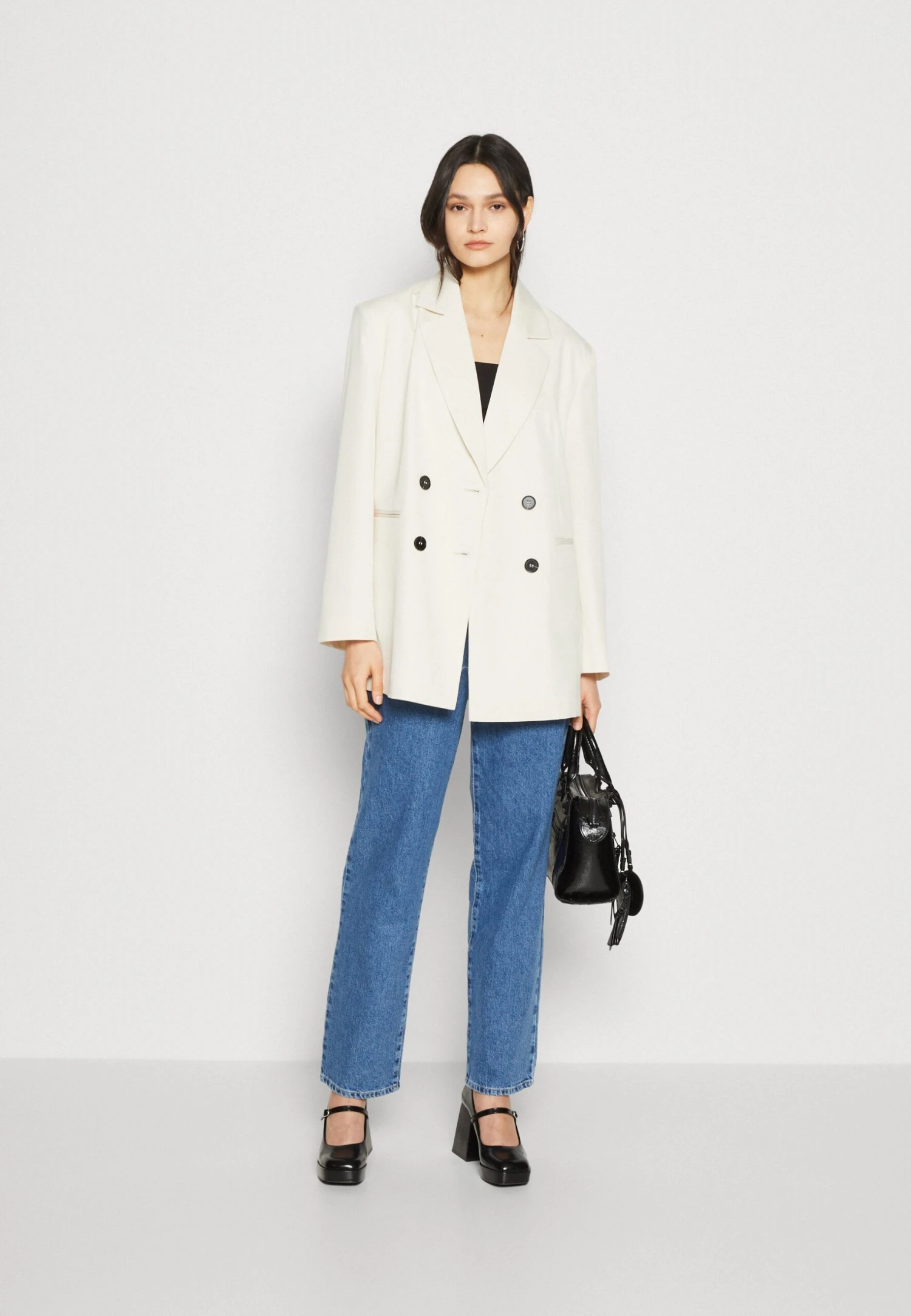 Even&Odd Jeans Straight Leg - Blue Denim 4 Even&Odd Jeans Straight Leg - Blue Denim - Bilde 2