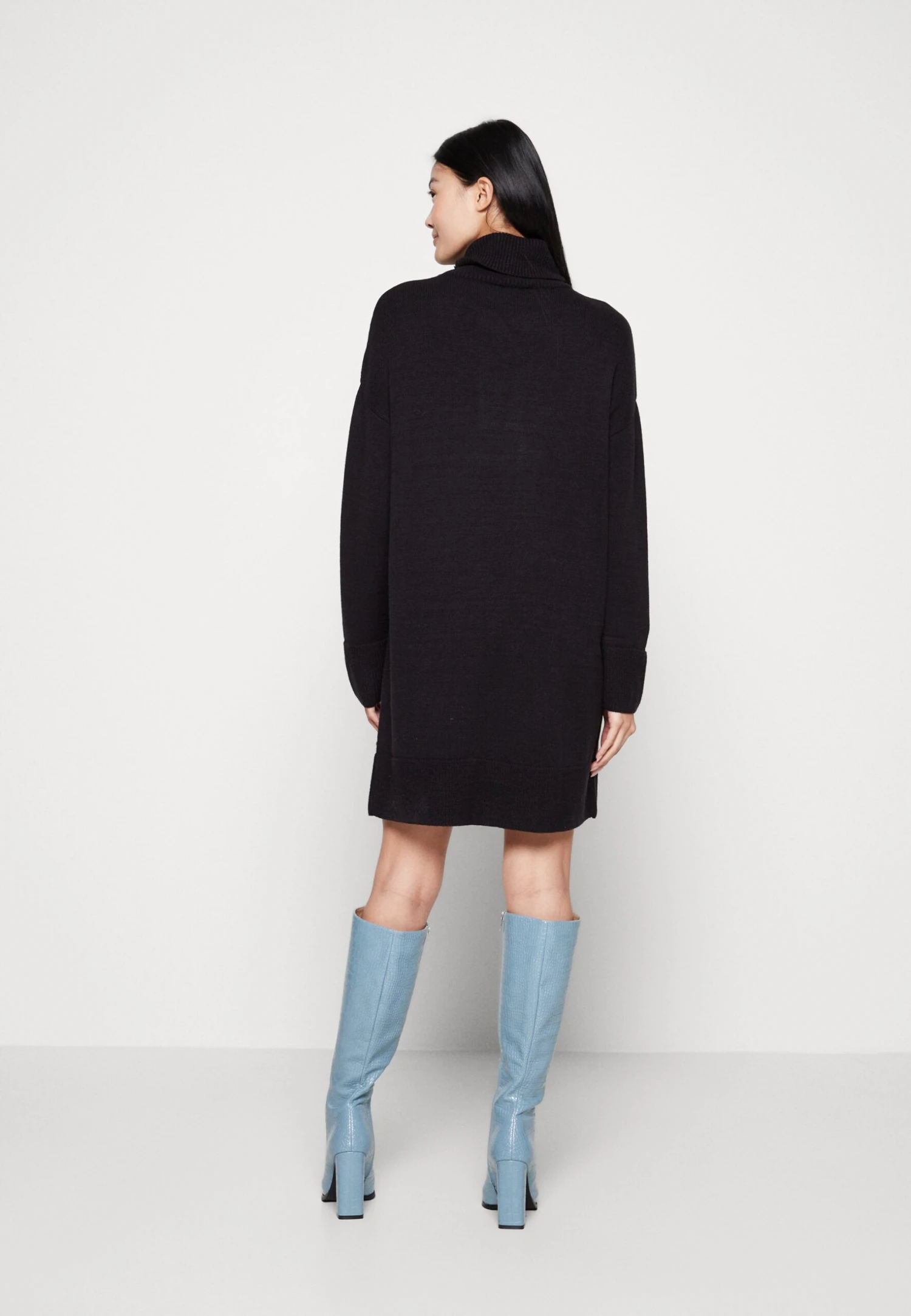 Even&Odd Rollkragen Mini Basic Strickkleid - Strikket Kjole - Black 5 Even&Odd Rollkragen Mini Basic Strickkleid - Strikket Kjole - Black - Bilde 3