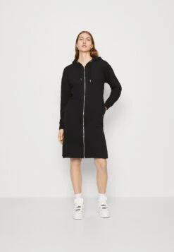 Even&Odd Extra Long Jacket- Sweatjakke - Black